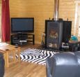 Lounge with woodburner