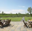 Eating out on the patio - Webbery Barton Barn, Bideford Devon