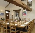 The dining room at Webbery Barton Barn, Bideford Devon
