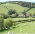 Views across the meadows to Malmsmean and Lorna Doone Farm