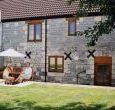 cottage with swimming pool and hot tub