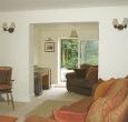 Sitting room leading onto patio