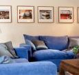 Living room, TV with full cinema surround sound, DVD and music system