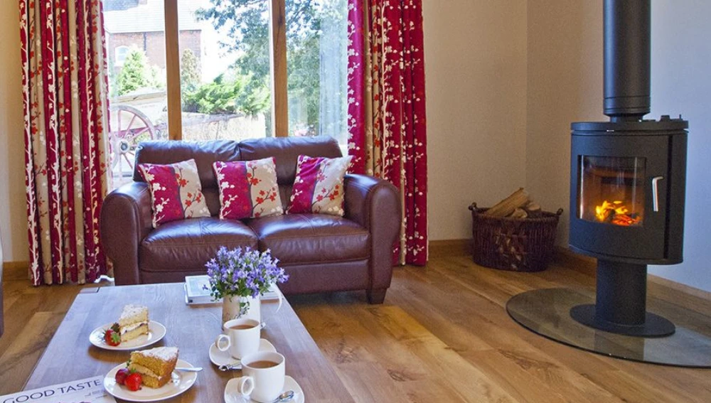 UK holiday cottage with cosy log burner