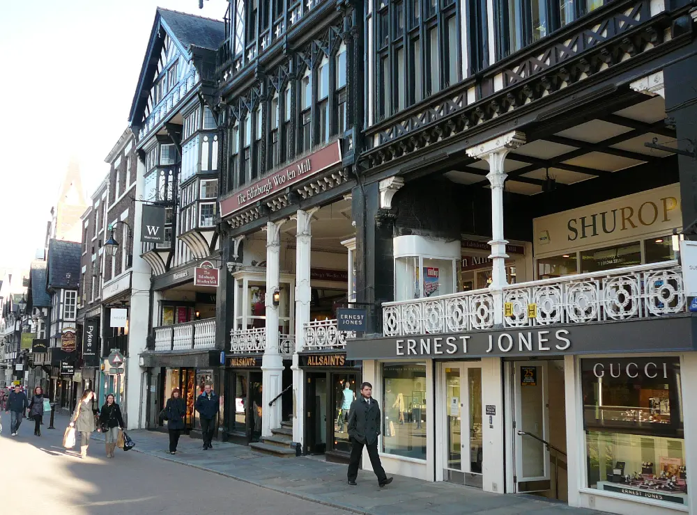 Chester shopping area