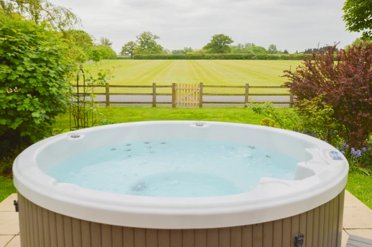 Rural retreat with a hot tub